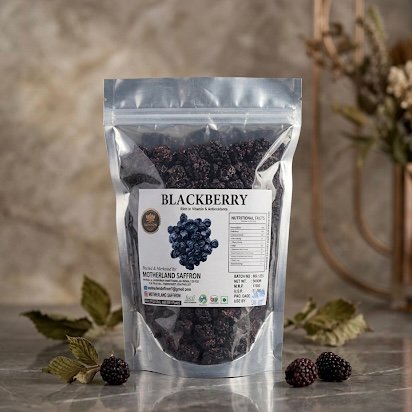 Premium Dried Blackberries – Antioxidant-Rich Naturally Sun-Dried Berry Snack