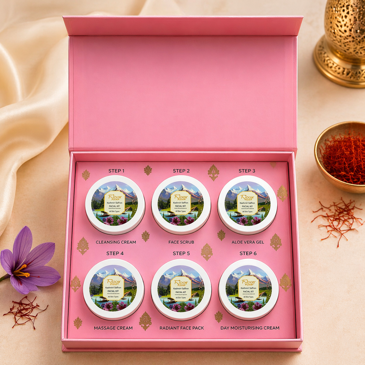 Saffron face facial kit 2200rs